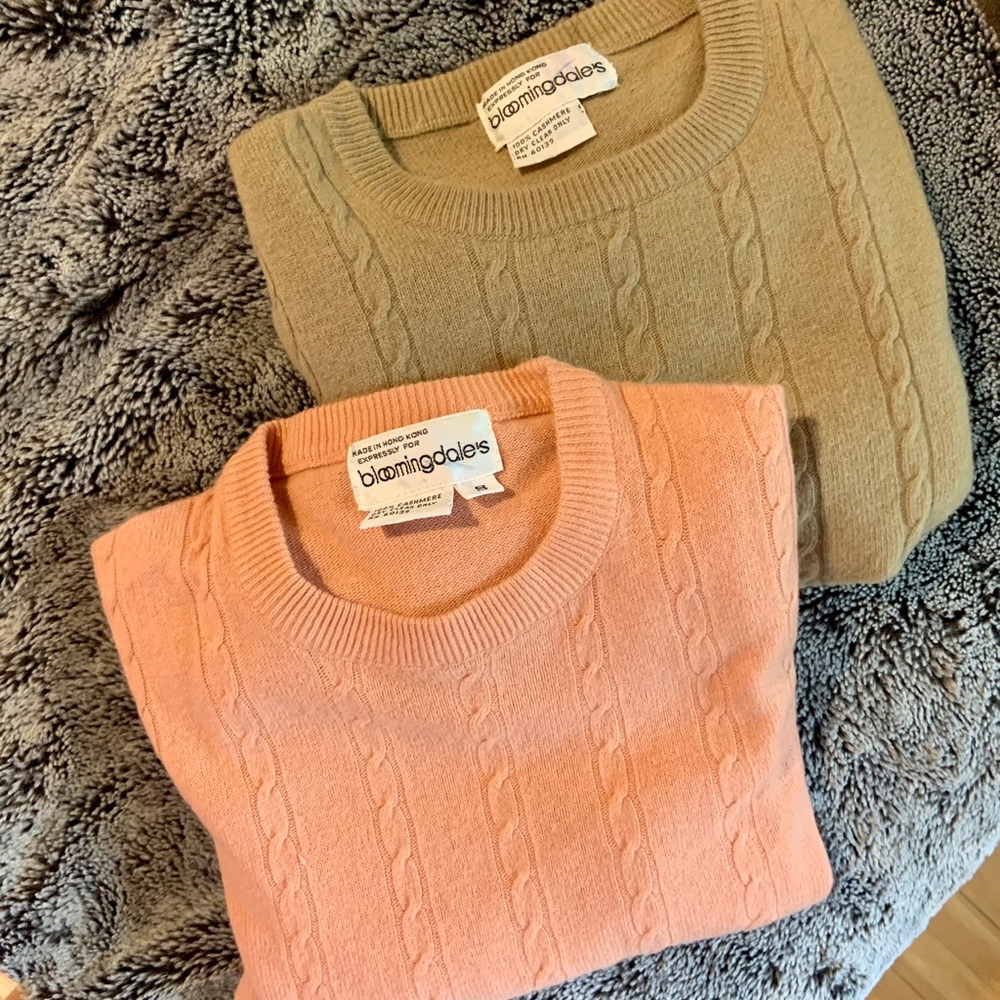 2 100% cashmere sweaters